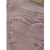 Roze jeansbroek - Mom fit heart pocket pale mauve 